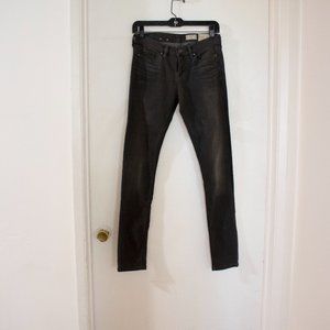 AllSaints Ashby Grey Low-rise jeans Size 27